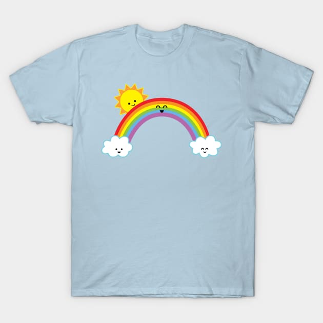 Happy Rainbow | by queenie's cards T-Shirt by queenie's cards